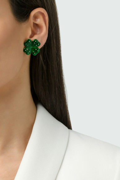 Anastasia_Kessaris_Sea Clover Diamond Earrings
