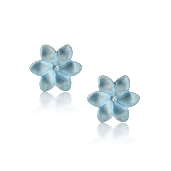 Anastasia Kessaris Water Lily Diamond Earrings