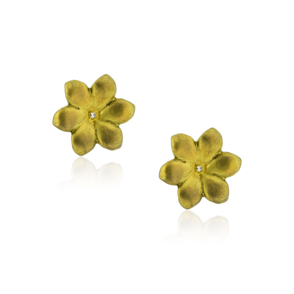A.ER.US0275_Anastasia Kessaris_yellow Water Lily Diamond Earrings