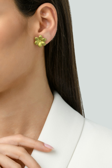 Anastasia Kessaris Water Lily Diamond Earrings