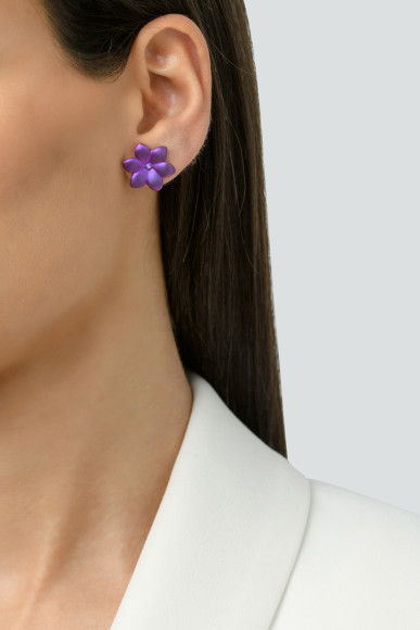 Anastasia Kessaris Water Lily Diamond Earrings