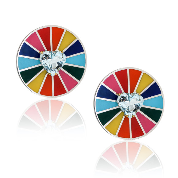 A. ER .LO.0280_Rainbow Sticky-Pop Earrings
