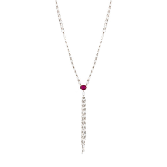 KOP.222319_Diamond Ruby Lariat Necklace