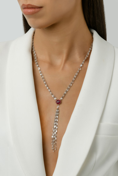 KOP.222319_Diamond Ruby Lariat Necklace