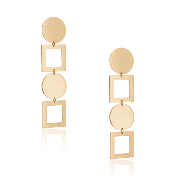 SKP.230092_Doro_Shapely Flowing Gold Earrings