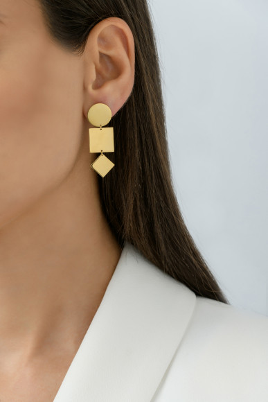 SKP.230098_Doro_ One of a Shape Gold Earrings