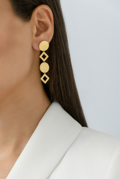 SKP.230099_Doro_ Geometric Balance Gold Earrings