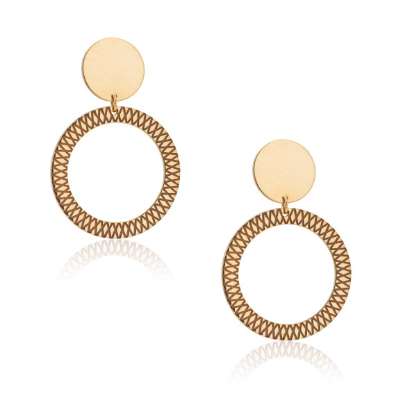 SKP.230102_DORO_Carving Bezel Gold Earrings