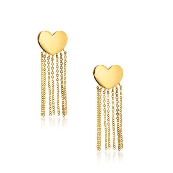 Mini Heart Dangle Earrings