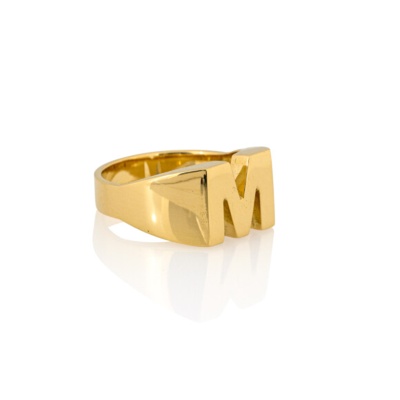 M Custom Gold Ring