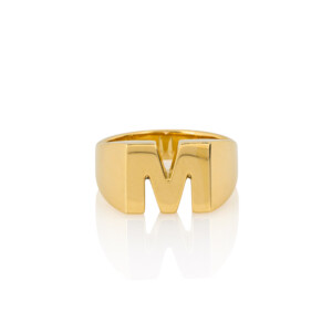 M Custom Gold Ring