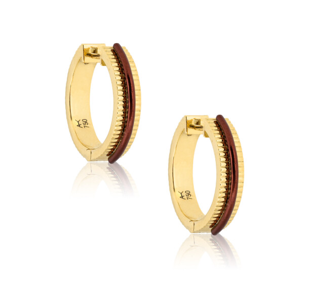 Amber Golden Hoops