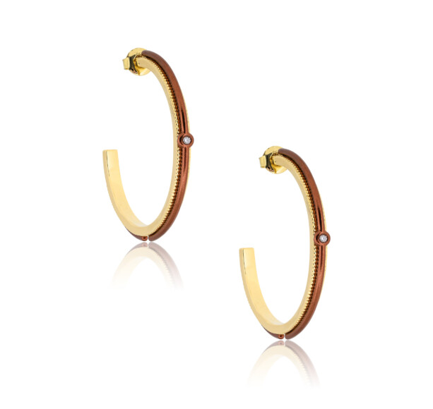 Amber Radiance Hoops