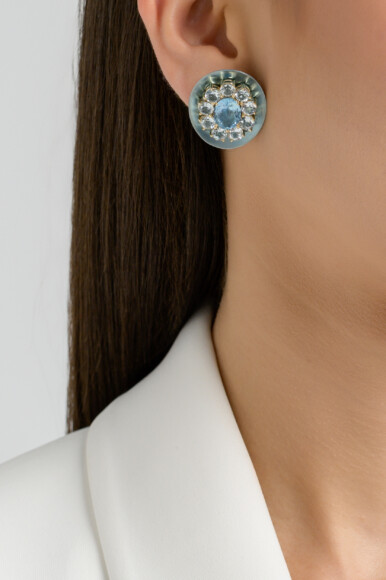 Aqua Sparkles Earrings