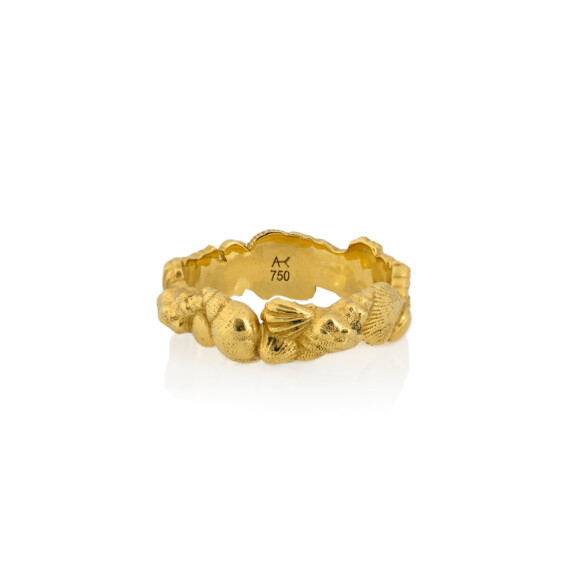 Gold Shelly Ring