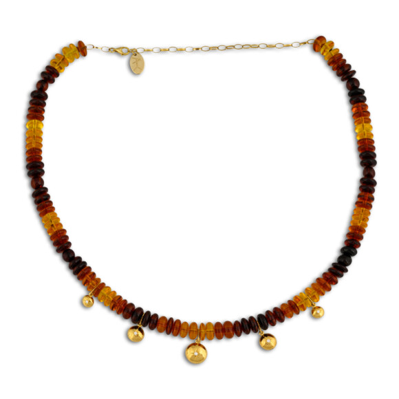 Amber Whispers Diamond Necklace