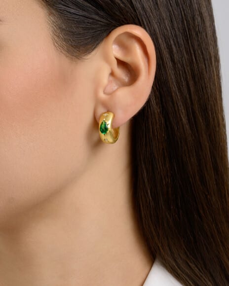 Celestial Drop Hoop Earrings