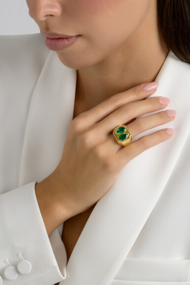 Emerald Reflection Ring