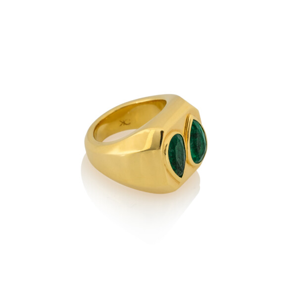 Emerald Reflection Ring