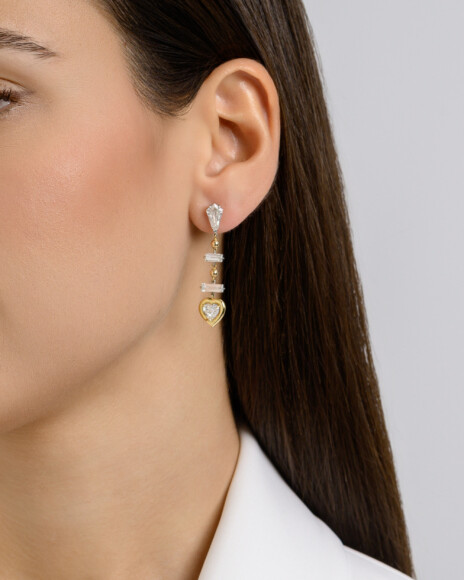 SKP.240232-Cupid Arrow Dangle Earrings-ANASTASIA KESSARIS