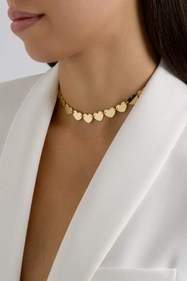 Eternal Hearts Choker Necklace