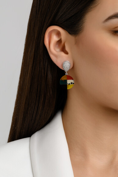 Prism Palette Diamond Earrings