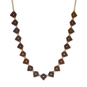 Aveline Diamond Titanium Necklace