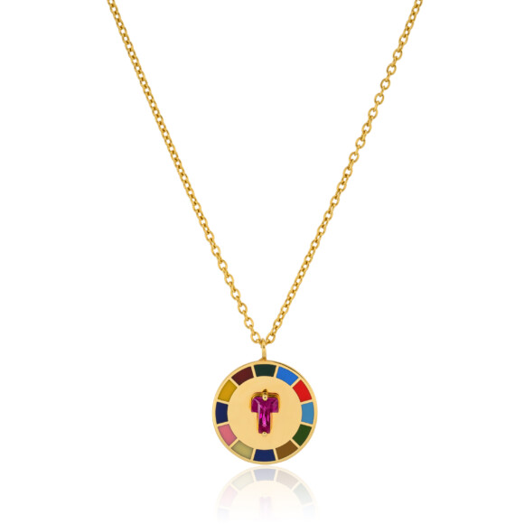 Ruby Emblem Custom Necklace