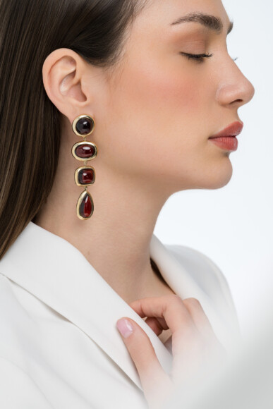 Cherry Glimmer Earrings