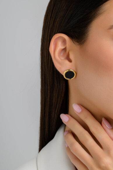 Noir Stud Single Earring