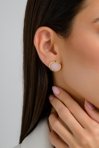 Petal Accent Stud Single Earring