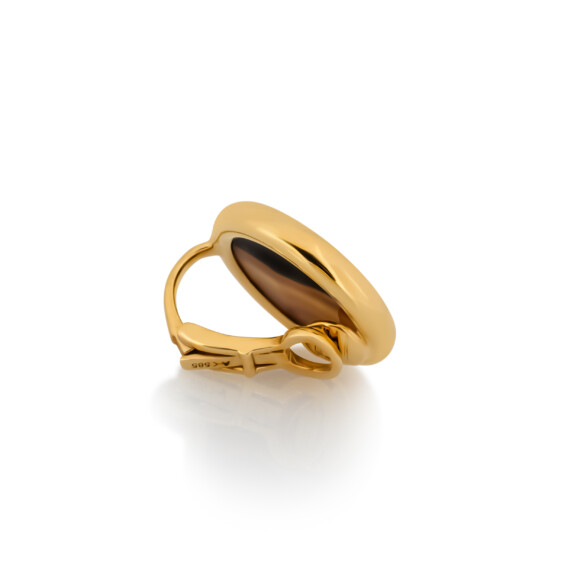 Latte Clip-on Single Earring