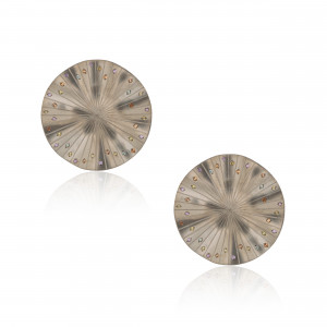 A.ER.AP0021_3_Anastasia Kessaris_Disco Clique Titanium Multicolor Sapphire Earrings