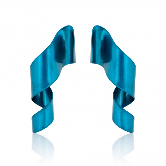 A.ER.AP0071_TRQ_DSC_4473_Cosmic Feather Turquoise Titanium Earrings