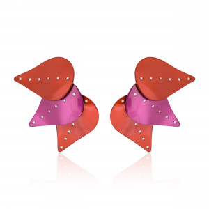 A.ER.AP0151_RED_FCH_RED_Anastasia Kessaris_Tulip Petal Red Titanium Earrings