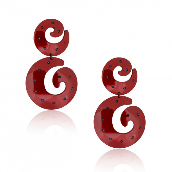 A.ER.AP0240_RED_Anastasia Kessaris_Balanced Orbis Titanium Sapphire Earrings