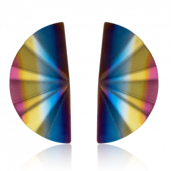 A.ER.MT0003_RAINBOW_Anastasia Kessaris_Rainbow Geisha Titanium Earrings