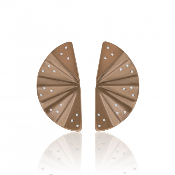 Geisha Nanoceramic Titanium Diamond Earrings