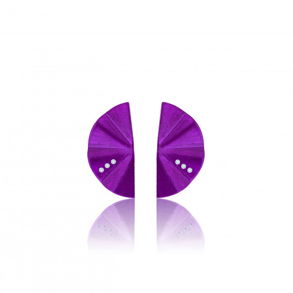 Maiko Nanoceramic Titanium Diamond Earrings