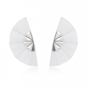 A.ER.MT0069_Anastasia Kessaris_Golden Geisha White Titanium Earrings Long