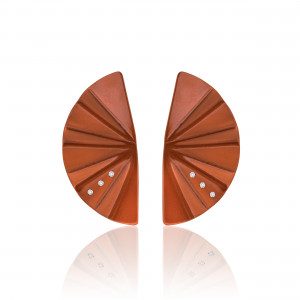 Geisha Nanoceramic Titanium Diamond Earrings