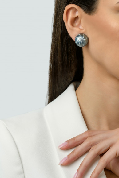 Anastasia Kessaris Sea Urchin Shell Diamond Earrings