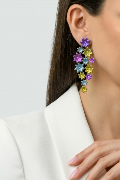 Anastasia Kessaris Sea Anemone Diamond Dangle Earrings