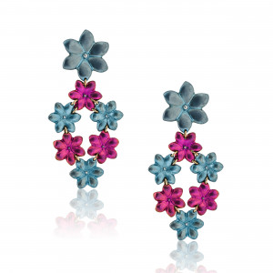 Anastasia Kessaris Sea Flower Diamond Dangle Earrings