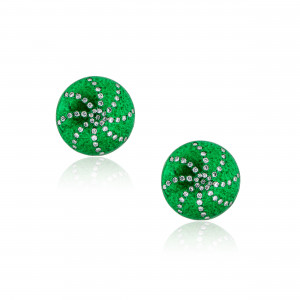 Anastasia Kessaris Sea Urchin Shell Diamond Earrings