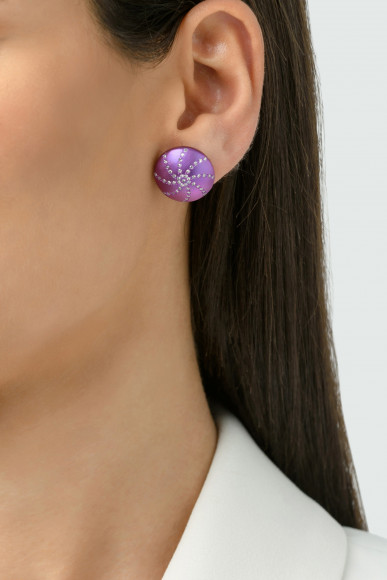 Anastasia Kessaris Sea Urchin Shell Diamond Earrings