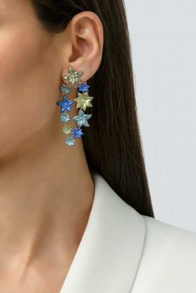 Anastasia Kessaris Sea Treasures Diamond Dangle Earrings