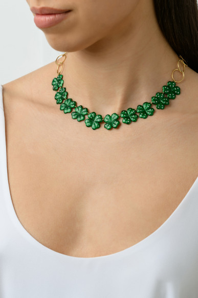 Anastasia Kessaris Sea Clover Diamond Necklace