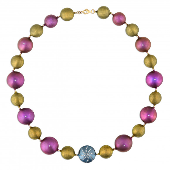 Anastasia Kessaris Sea Urchin Shell Diamond Necklace