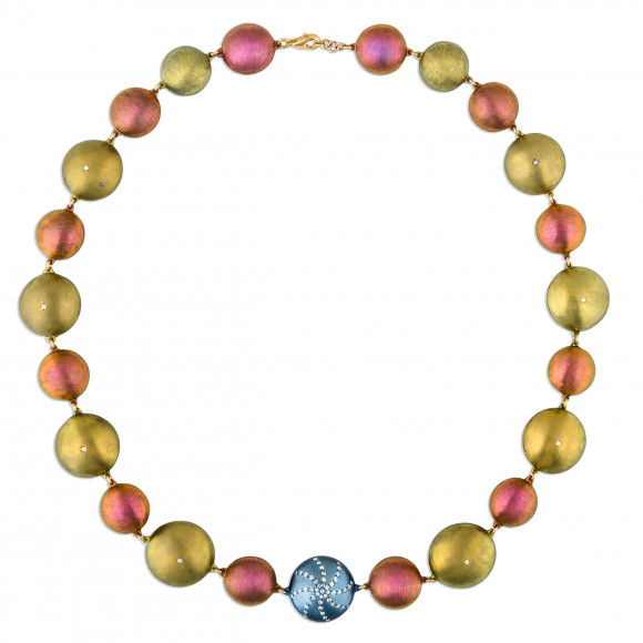 Anastasia Kessaris Sea Urchin Shell Diamond Necklace